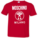 Moschino Kids - logo print T-shirt - kids - Cotton 3321 Rabbit Skins Toddler Jersey T-Shirt
