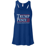 Trump pense keep America great 2020 B8800 Bella + Canvas Flowy Racerback Tank