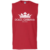 Dolce & Gabbana Men's Oversized Logo T-Shirt G270 Gildan Men's Ultra Cotton Sleeveless T-Shirt