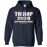 Donald Trump Keep America Great 2020 G185 Gildan Pullover Hoodie 8 oz.