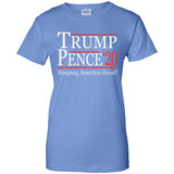 Trump pense keep America great 2020 G200L Gildan Ladies' 100% Cotton T-Shirt