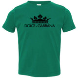 Dolce & Gabbana Crown D&G Logo Ringer Tee 3321 Rabbit Skins Toddler Jersey T-Shirt