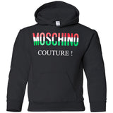 Moschino - Couture logo T-shirt - men - Cotton - 50 - Black G185B Gildan Youth Pullover Hoodie