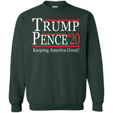 Trump pense keep America great 2020 G180 Gildan Crewneck Pullover Sweatshirt  8 oz.
