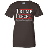 Trump pense keep America great 2020 G200L Gildan Ladies' 100% Cotton T-Shirt