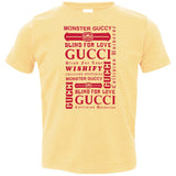 Gucci logomania print Red color gucci men's t shirt 3321 Rabbit Skins Toddler Jersey T-Shirt