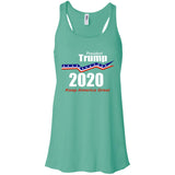 President Trump keep America great 2020 B8800 Bella + Canvas Flowy Racerback Tank