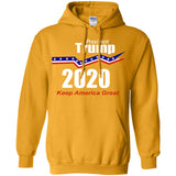 President Trump keep America great 2020 G185 Gildan Pullover Hoodie 8 oz.