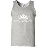 Dolce & Gabbana Black Crown Tee G220 Gildan 100% Cotton Tank Top