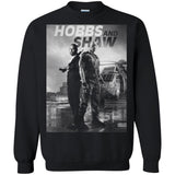 Hobbs & Shaw T-Shirt 2019 HOT Fast & Furious Presents Summer Men's Black S-5XL G180 Gildan Crewneck Pullover Sweatshirt  8 oz.