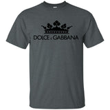 Dolce & Gabbana Crown D&G Logo Ringer Tee G200 Gildan Ultra Cotton T-Shirt