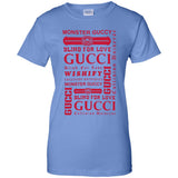 Gucci logomania print Red color gucci men's t shirt G200L Gildan Ladies' 100% Cotton T-Shirt