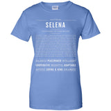 Selena  Classic Name Print t shirt G200L Gildan Ladies' 100% Cotton T-Shirt