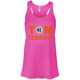 Tom Terrific Patriots t shirt B8800 Bella + Canvas Flowy Racerback Tank