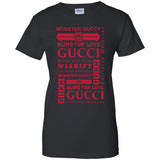 Gucci logomania print Red color gucci men's t shirt G200L Gildan Ladies' 100% Cotton T-Shirt