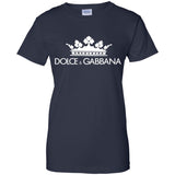 Dolce & Gabbana Black Crown Tee G200L Gildan Ladies' 100% Cotton T-Shirt
