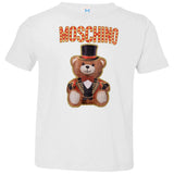 Moschino Circus Bear T-shirt Black - Black 3321 Rabbit Skins Toddler Jersey T-Shirt