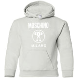 Moschino Kids - logo print T-shirt - kids - Cotton G185B Gildan Youth Pullover Hoodie