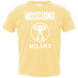 Moschino Kids - logo print T-shirt - kids - Cotton 3321 Rabbit Skins Toddler Jersey T-Shirt
