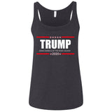 Trump Grab America  By the Pussy Again t shirt 6488 Bella + Canvas Ladies' Relaxed Jersey Tank