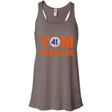 Tom Terrific Patriots t shirt B8800 Bella + Canvas Flowy Racerback Tank