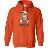 Moschino Man Azure T-Shirt Cotton G185 Gildan Pullover Hoodie 8 oz.