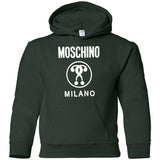 Moschino Kids - logo print T-shirt - kids - Cotton G185B Gildan Youth Pullover Hoodie