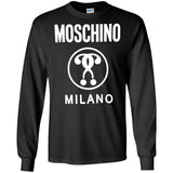 Moschino Kids - logo print T-shirt - kids - Cotton G240 Gildan LS Ultra Cotton T-Shirt