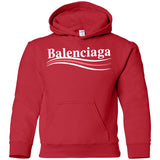 Balenciaga, Logo cotton T-shirt, Women, Black G185B Gildan Youth Pullover Hoodie