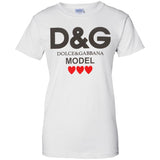 Dolce & Gabbana - Printed Cotton-jersey T-shirt - White G200L Gildan Ladies' 100% Cotton T-Shirt