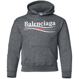 Balenciaga, Logo cotton T-shirt, Women, Black G185B Gildan Youth Pullover Hoodie