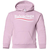 Balenciaga, Logo cotton T-shirt, Women, Black G185B Gildan Youth Pullover Hoodie