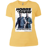 Hobbs & Shaw T-Shirt 2019 Movie HOT Fast&Furious Presents MEN-WOMEN Black-White NL3900 Next Level Ladies' Boyfriend T-Shirt