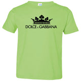 Dolce & Gabbana Crown D&G Logo Ringer Tee 3321 Rabbit Skins Toddler Jersey T-Shirt