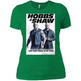 Hobbs & Shaw T-Shirt 2019 Movie HOT Fast&Furious Presents MEN-WOMEN Black-White NL3900 Next Level Ladies' Boyfriend T-Shirt