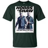 Hobbs & Shaw T-Shirt 2019 Movie HOT Fast&Furious Presents MEN-WOMEN Black-White G200 Gildan Ultra Cotton T-Shirt