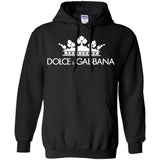 Dolce & Gabbana Black Crown Tee G185 Gildan Pullover Hoodie 8 oz.