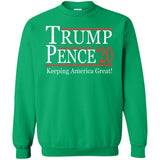 Trump pense keep America great 2020 G180 Gildan Crewneck Pullover Sweatshirt  8 oz.