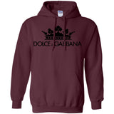 Dolce & Gabbana Crown D&G Logo Ringer Tee G185 Gildan Pullover Hoodie 8 oz.