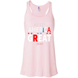 Keep American great 2020 B8800 Bella + Canvas Flowy Racerback Tank