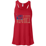 i'm American t shirt B8800 Bella + Canvas Flowy Racerback Tank