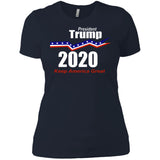 President Trump keep America great 2020 NL3900 Next Level Ladies' Boyfriend T-Shirt
