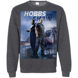 Hobbs & Shaw T-Shirt 2019 HOT Fast & Furious Presents Summer Men's Black And White S-5XL G180 Gildan Crewneck Pullover Sweatshirt  8 oz.
