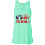i'm American t shirt B8800 Bella + Canvas Flowy Racerback Tank