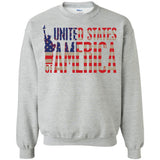 i'm American t shirt G180 Gildan Crewneck Pullover Sweatshirt  8 oz.