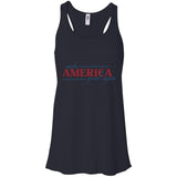 Make america great again t shirt B8800 Bella + Canvas Flowy Racerback Tank