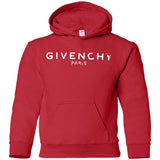 Givenchy Men's Destroyed Logo Graphic T-Shirt, Black, Men's G185B Gildan Youth Pullover Hoodie