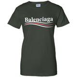 Balenciaga, Logo cotton T-shirt, Women, Black G200L Gildan Ladies' 100% Cotton T-Shirt