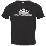 Dolce & Gabbana Black Crown Tee 3321 Rabbit Skins Toddler Jersey T-Shirt
