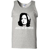 Kamala Harris Justice for the peoples t shirt G220 Gildan 100% Cotton Tank Top